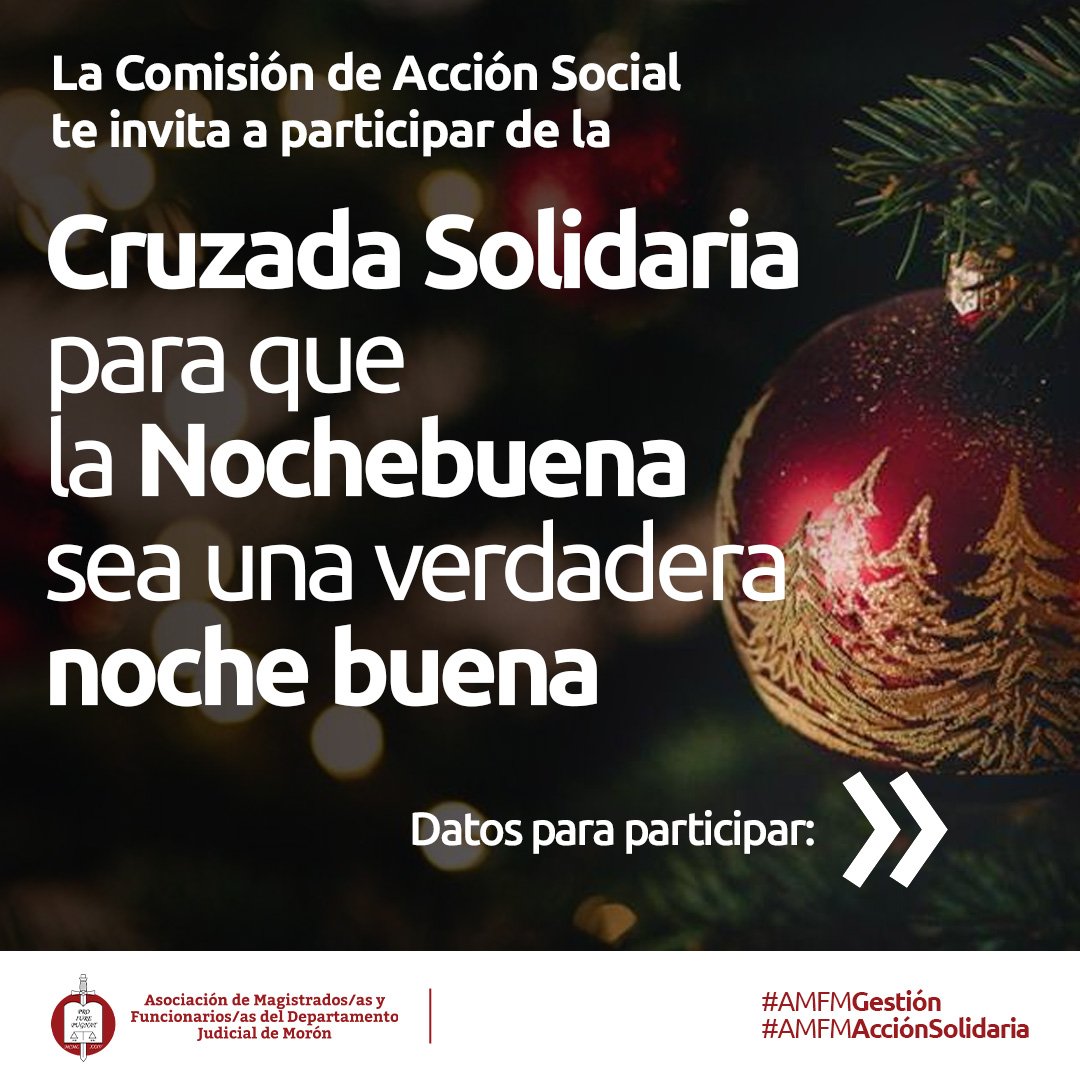 Judiciales de Morón lanzaron una cruzada solidaria Navideña