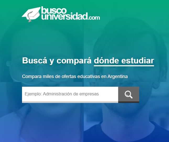 Un sitio web que ayuda a los jóvenes a encontrar que carrera  estudiar y donde.