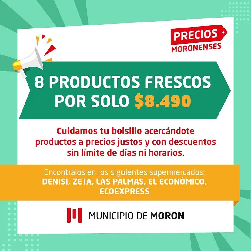 Morón extiende las estrategias para enfrentar a la inflación