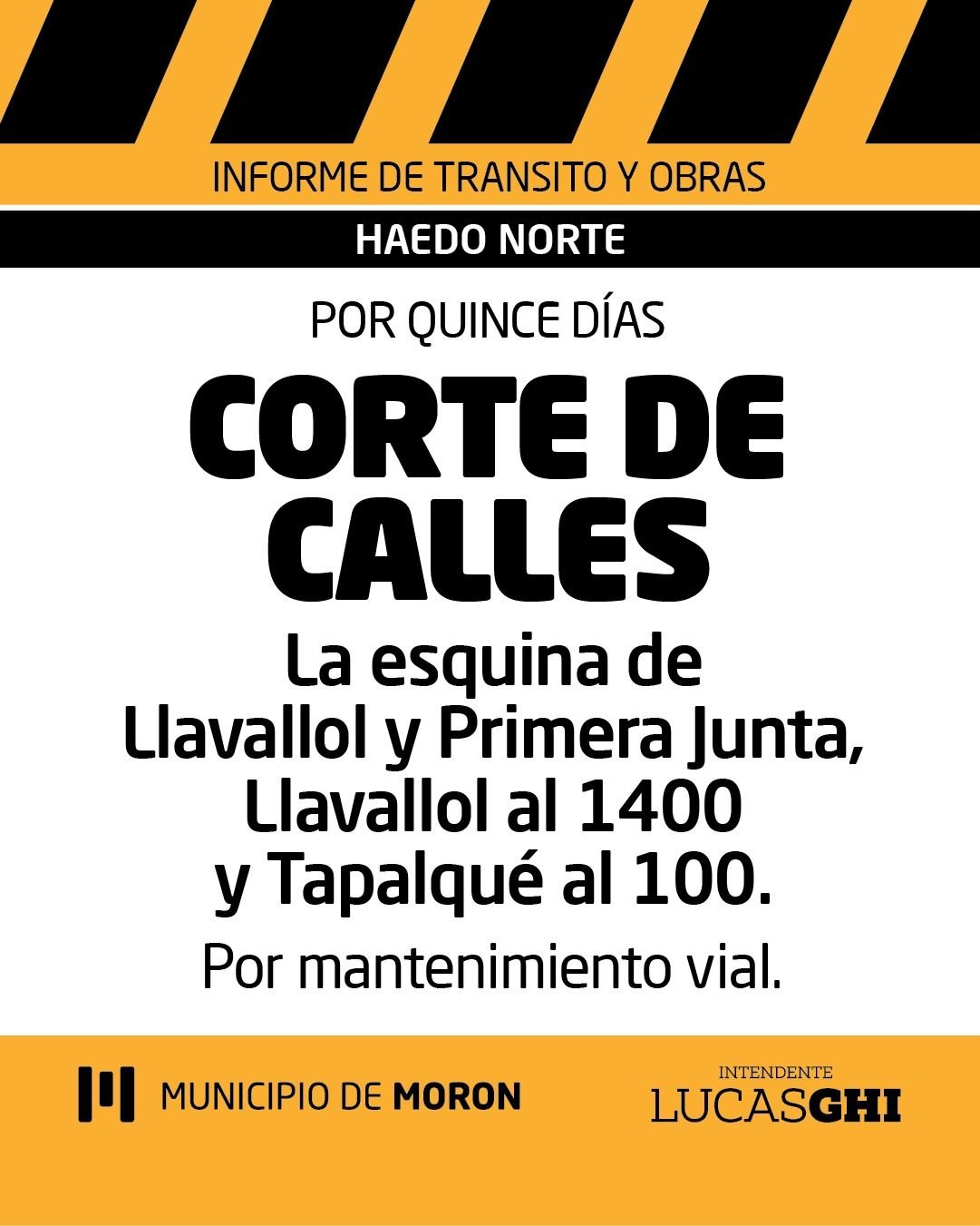 Continúan los trabajos de repavimentación en todo Morón